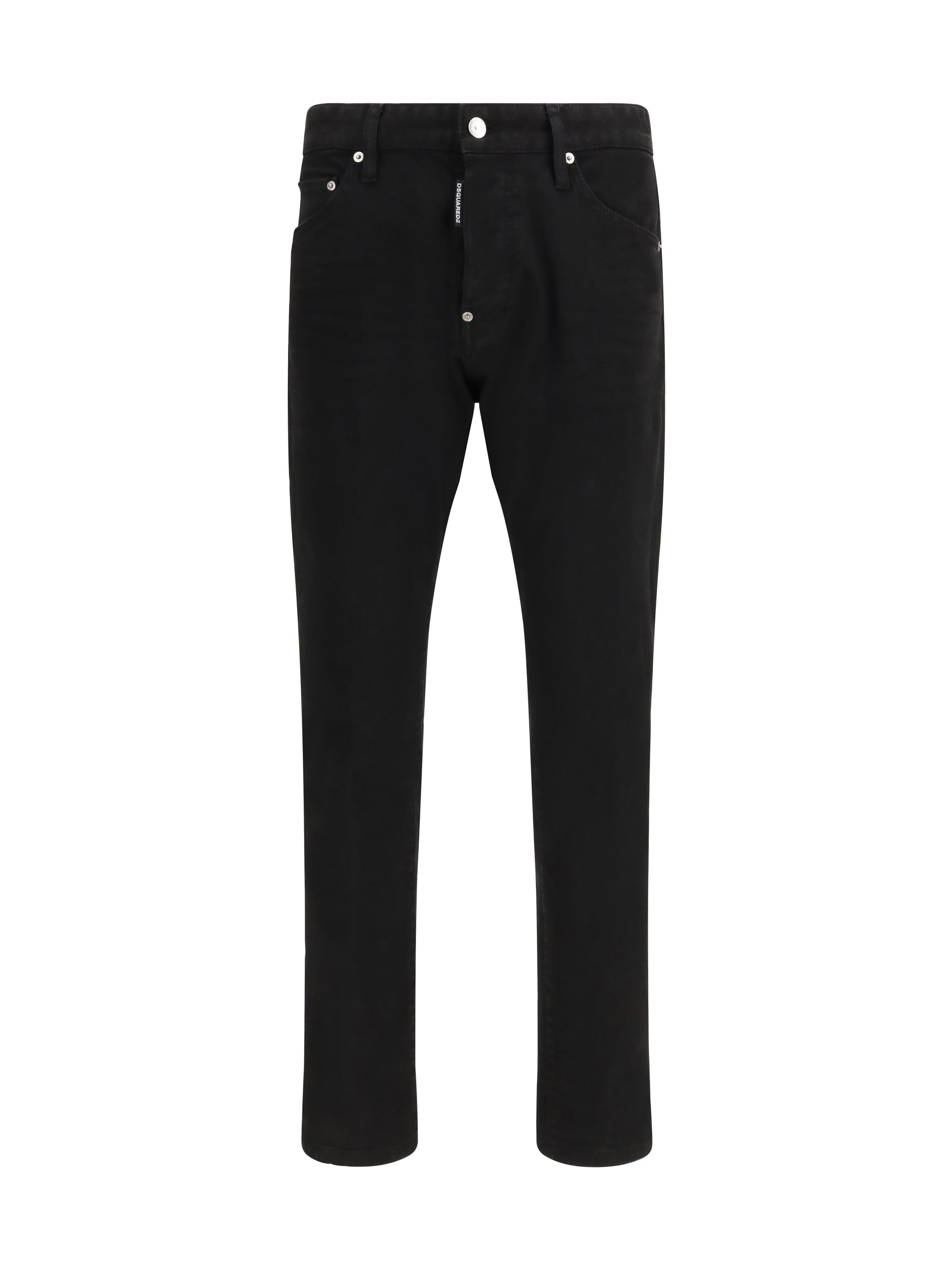 Dsquared2 Cotton-Blend Denim Jeans — Black