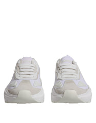 Men's White Leather Daymaster Low Top Sneakers Shoes