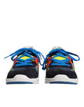 Men's Multicolor Leather Suede Low Top Sneakers Shoes Calf Cotton
