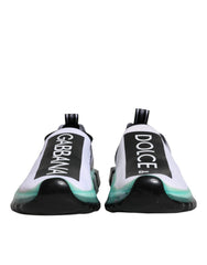 Men's Sneaker Black Polyester Nylon Leather