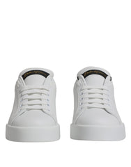 Women's Low-Top Leather Sneakers White Calf