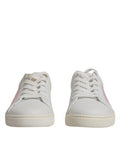 Women's White Classic Calf Leather Sneakers Shoes