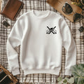 Personalizada Multicolor Hockey Hielo Patrón Camiseta Sudadera Sudadera con capucha con nombre e inicial desgaste diario Aniversario Regalo para los amantes del hockey sobre hielo Amigos