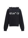 Off-White Logo-Printed Cotton Hoodie — Black
