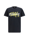 Dsquared2 Logo Graphic Print T-Shirt — Black