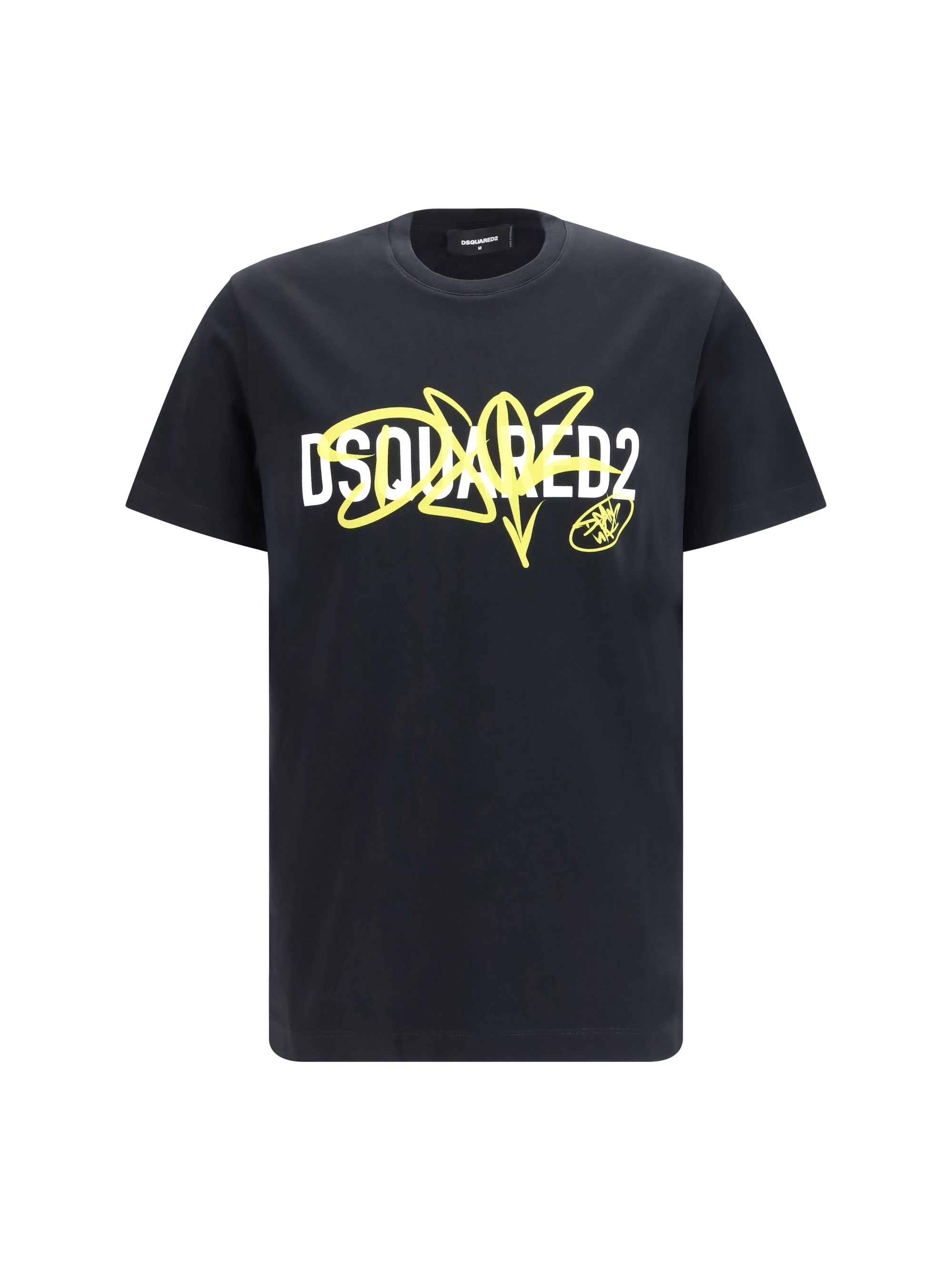 Dsquared2 Logo Graphic Print T-Shirt — Black
