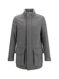 Brunello Cucinelli Cashmere Jacket — Gray