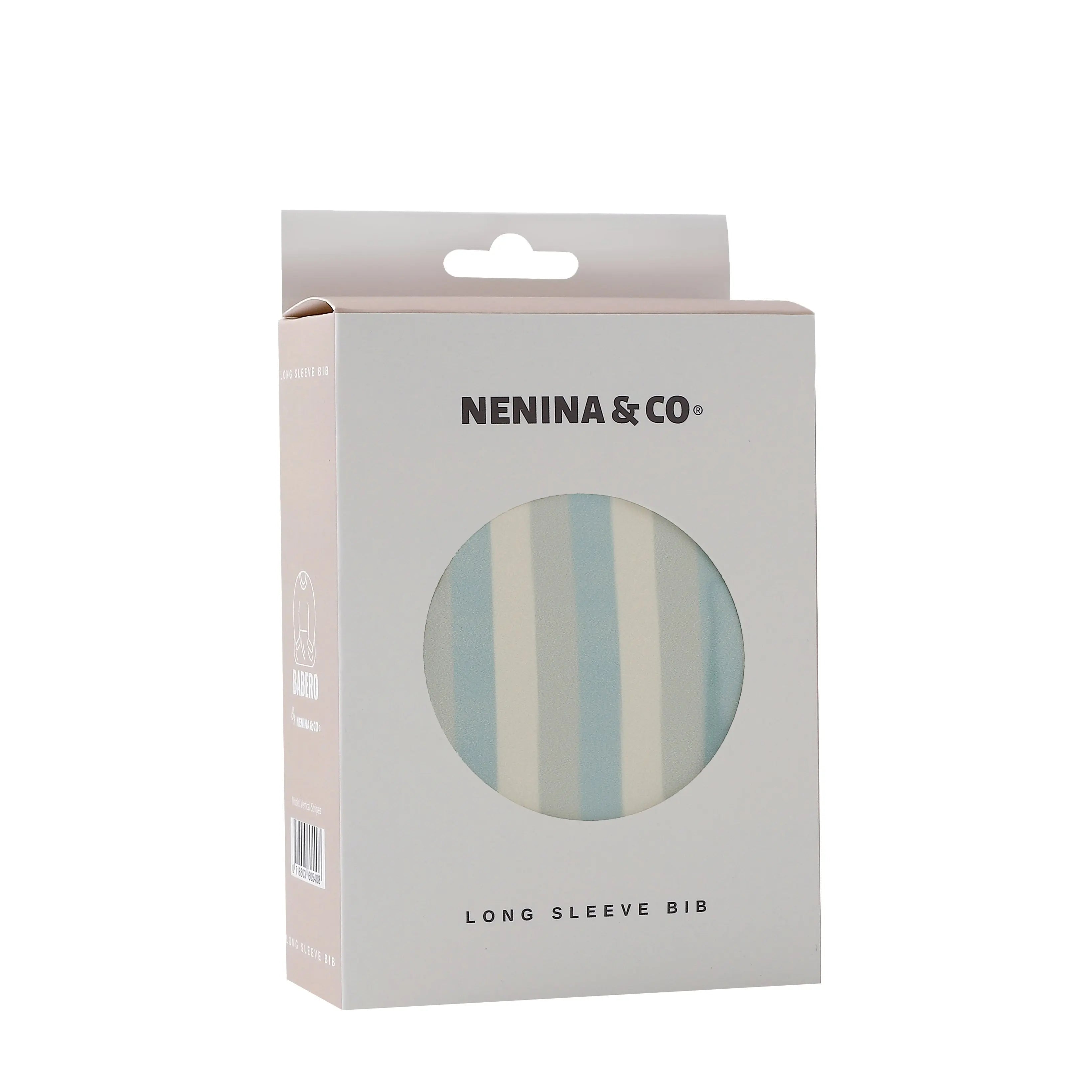 Babero con manga impermeable Vertical Stripes Nenina & Co