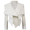 Leather Jacket | Ecru