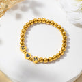 Personalizada Estrella Herradura Símbolo Protector Pulsera de cuentas con la inicial de la suerte Joyería Día de la Madre Regalo de cumpleaños para las mujeres