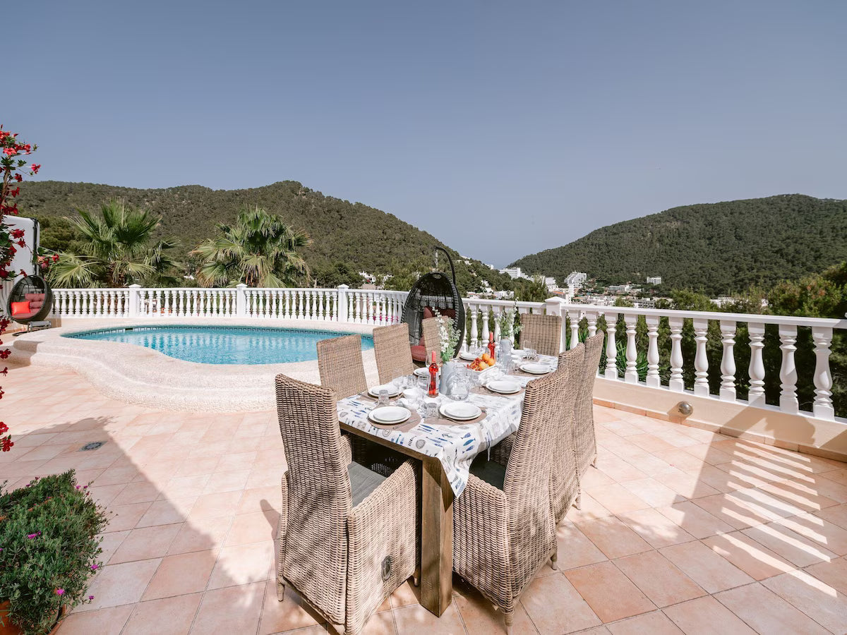 Spacious Dreamy Ibiza Villa Just Steps from the Beach in Cala Llonga