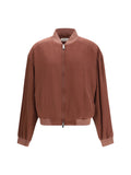 Versace Overdyed Silk Jacket — Purple