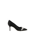 Women's Black Asapump Satin Pumps