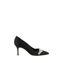 Women's Black Asapump Satin Pumps