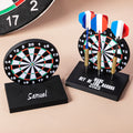 Soporte para dardos personalizado con patrón de diana impresa en 3D y base para 3 dardos regalo de cumpleaños y decoración para amantes de los dardos
