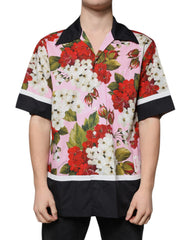 Men's Multicolor Floral Button Down Casual Shirt Cotton