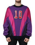 Multicolor Crew Neck Men Sweatshirt Sweater Cotton Polyester Clothing