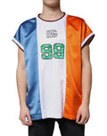 Men's Multicolor Jersey Tank Sleeveless T-Shirt Polyester