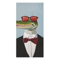 Dapper Alligator in Tuxedo Bath Towel