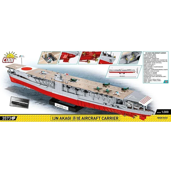 Set de Construccion IJN Akagi Aircraft Carrier 87cm
