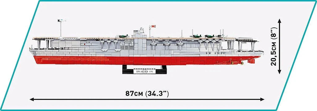 Set de Construccion IJN Akagi Aircraft Carrier 87cm
