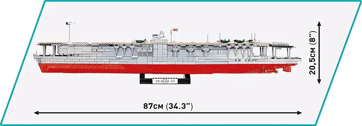 Set de Construccion IJN Akagi Aircraft Carrier 87cm