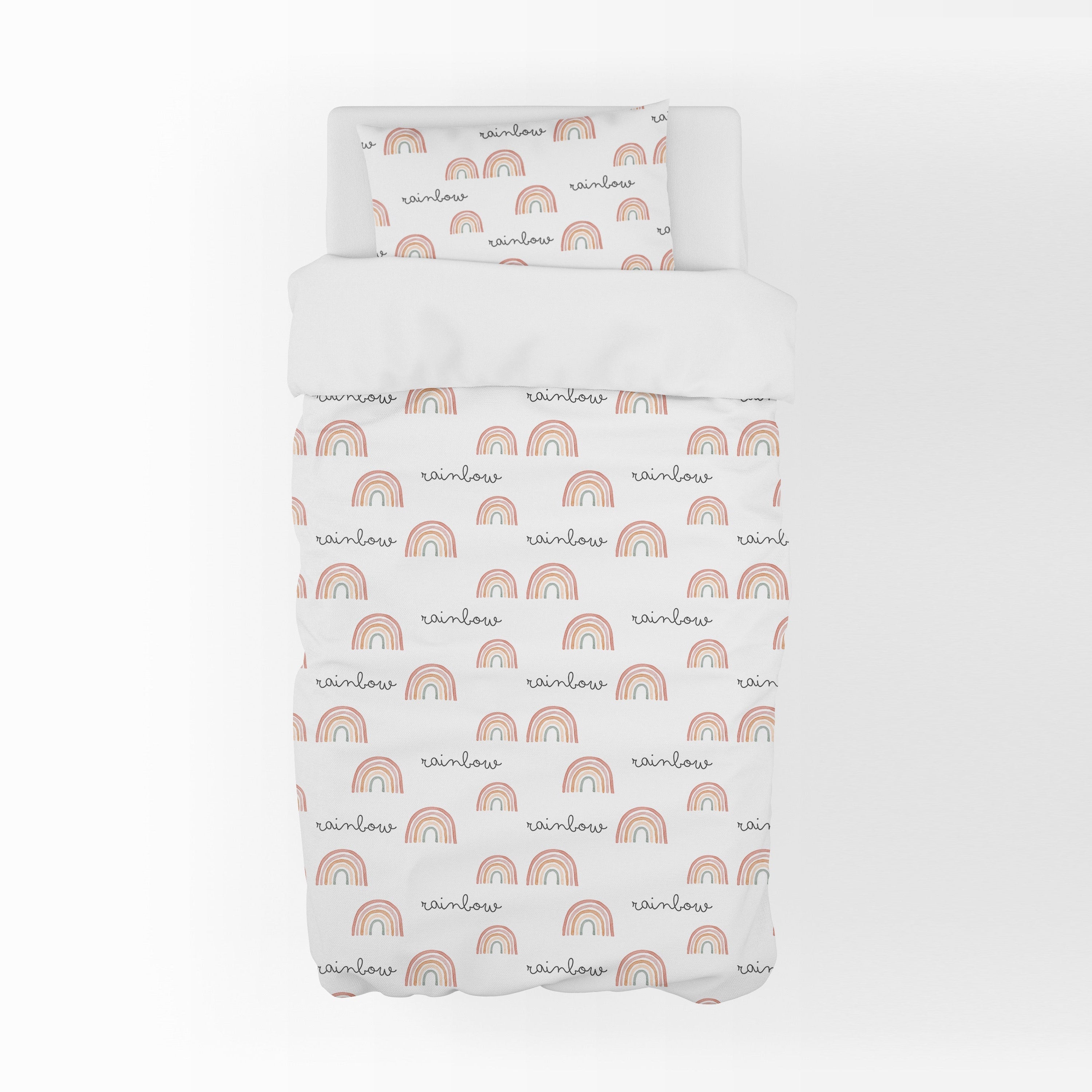Funda Nórdica Cuna y Cama Artesanal Algodón Rainbow - SUEÑOS DE CIGUEÑA