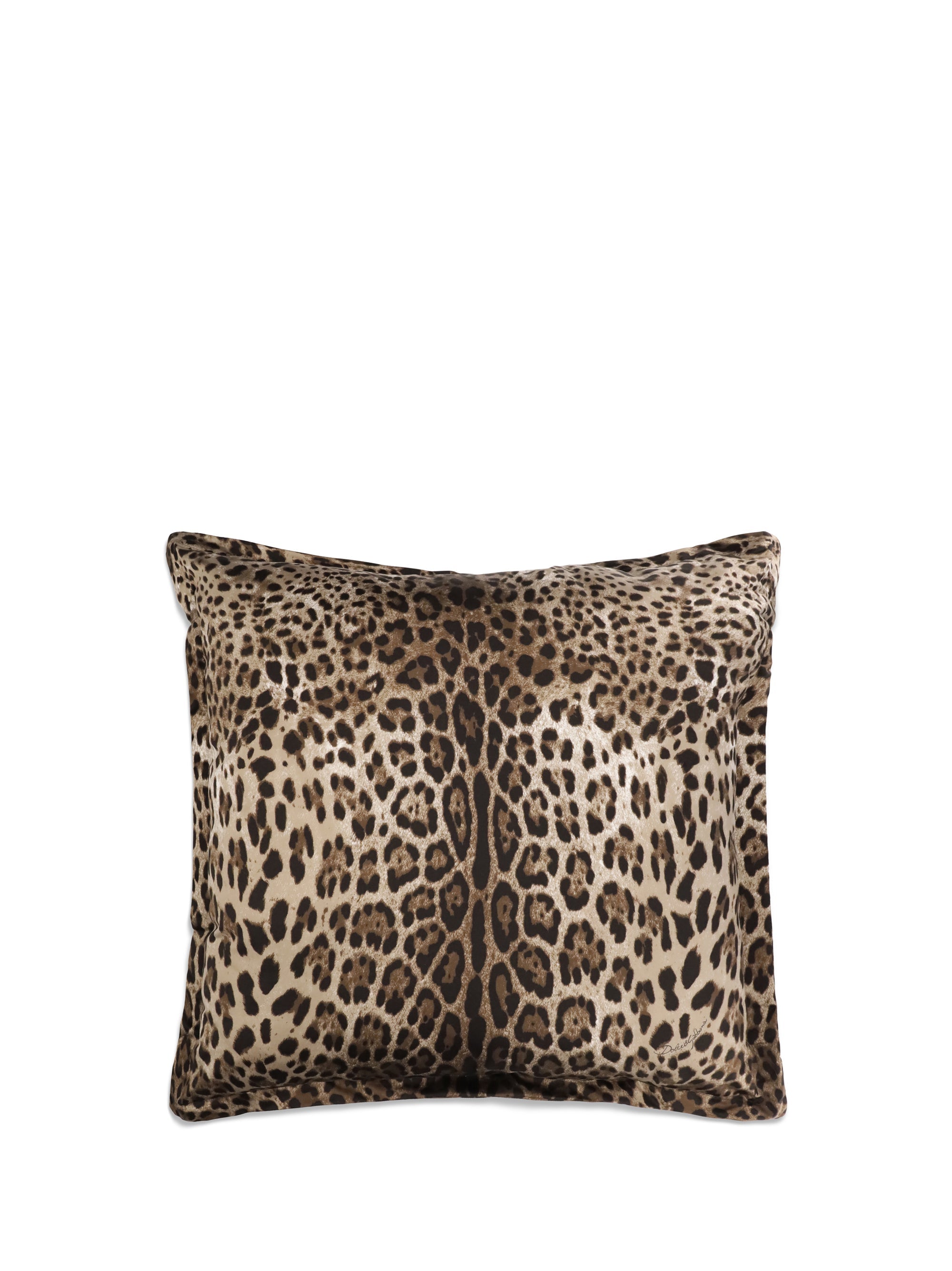 Dolce & Gabbana Carretto Siciliano Throw Pillow — Leopard