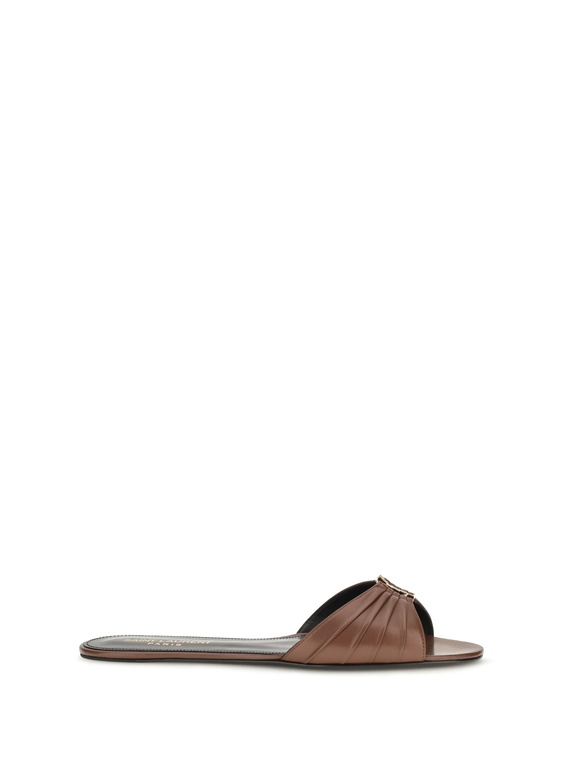 Saint Laurent Babylone Mule — Brown