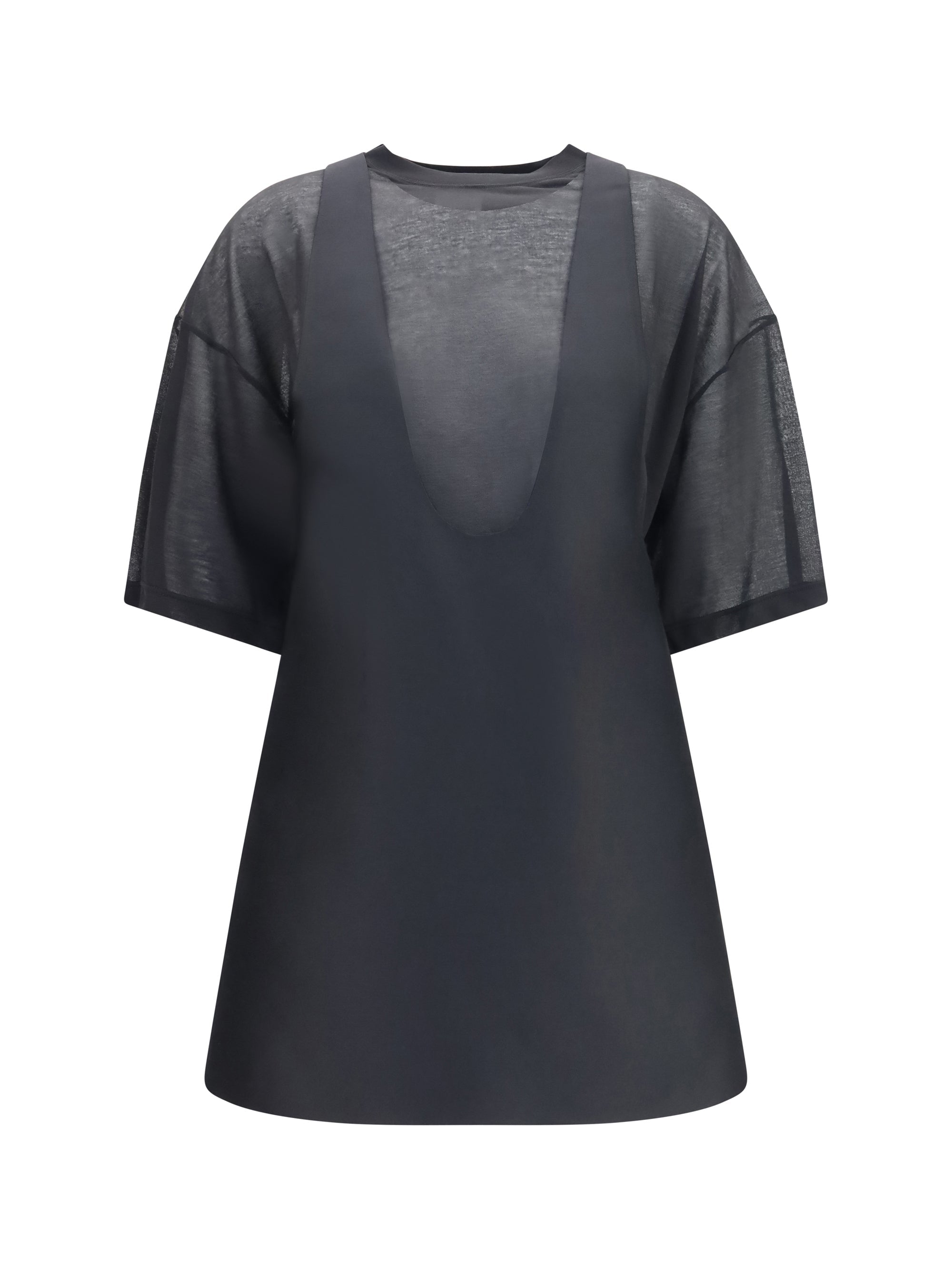 Balenciaga Hybrid Layered Dress — Black