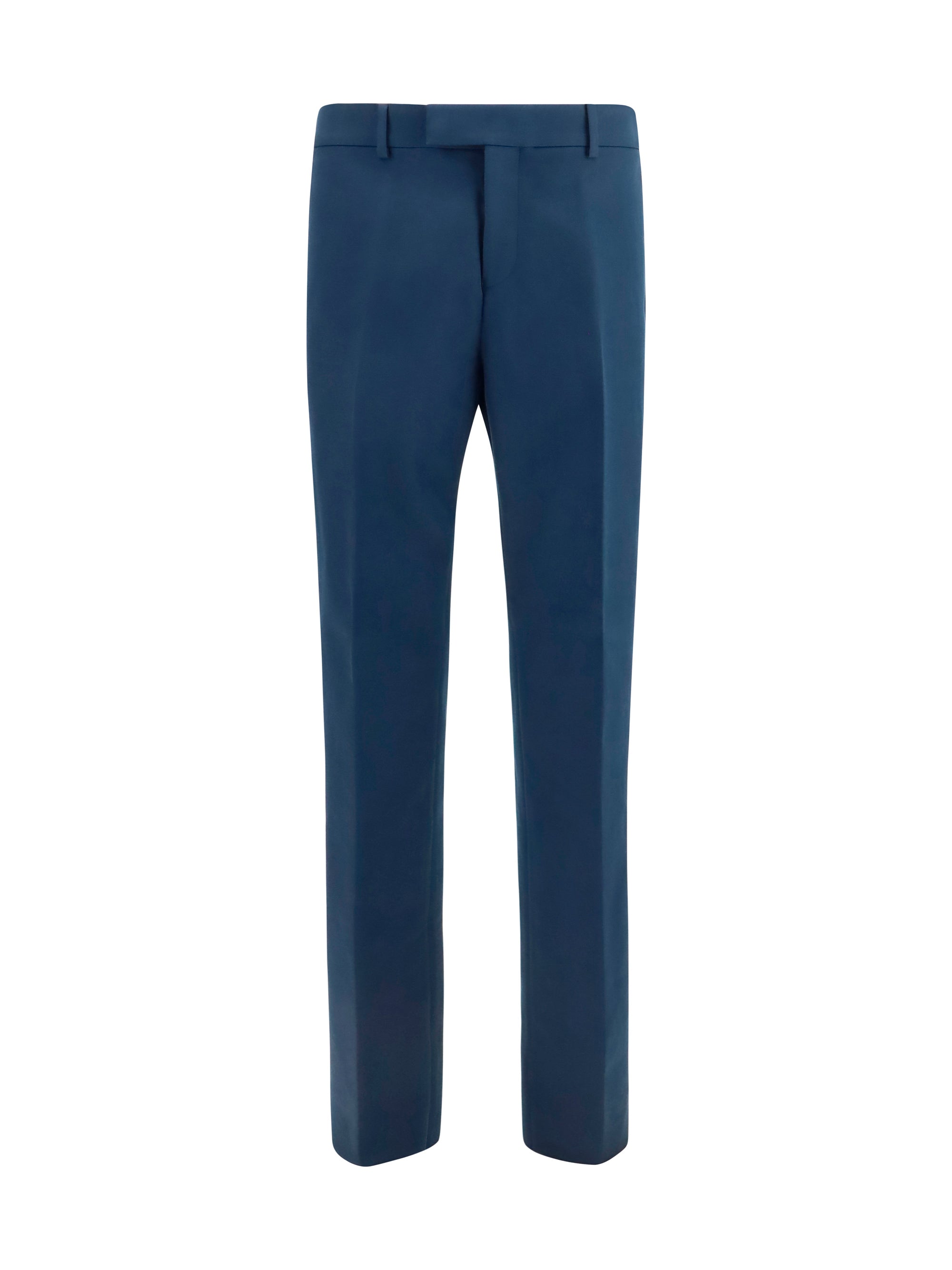 Ferragamo Cotton and Cashmere Chinos — Navy