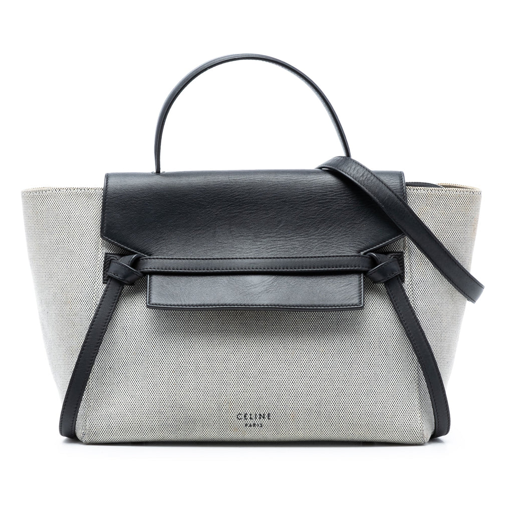 Mini Canvas and Leather Belt Bag