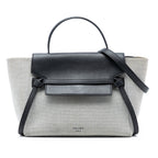 Mini Canvas and Leather Belt Bag