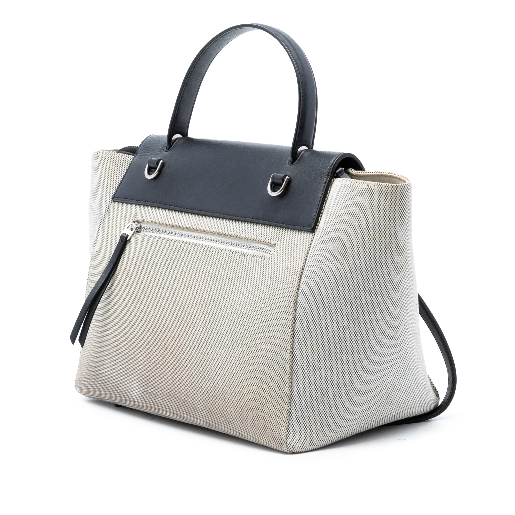 Mini Canvas and Leather Belt Bag