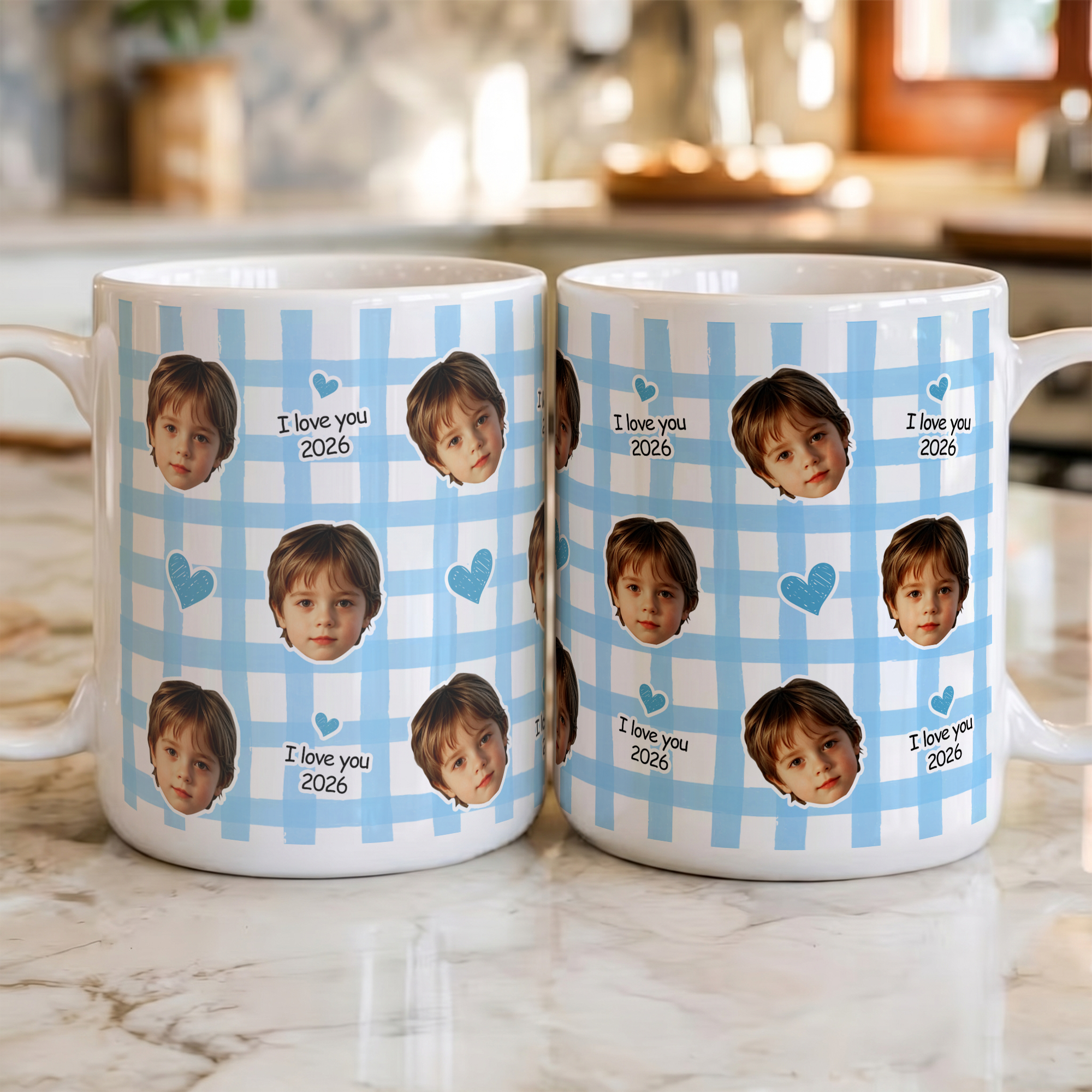 Taza de Cerámica Personalizada con Texto de Cumpleaños Aniversario para Niños