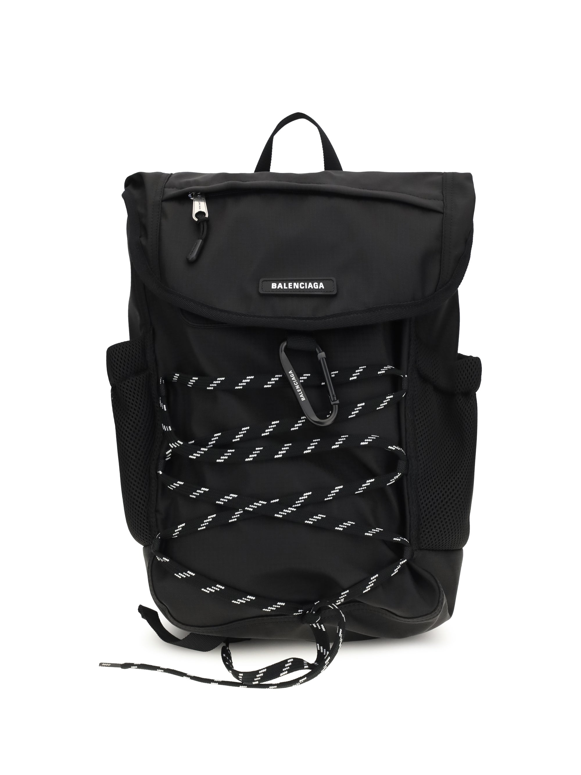 Balenciaga Metal Carabiner Detail Backpack — Black