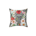 Floral Labyrinth Luxe Throw Pillow