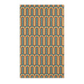 Retro Sunset Waves Accent Rug