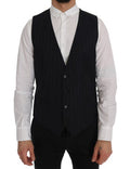 Men's Blue Wool Stretch Vest Clothing