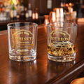 Vaso personalizado I Only Drink Spirits 10 oz Rock Whiskey con nombre y año Día del Padre Cumpleaños Regalo para Papá Hombre