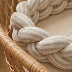Trenza Protectora de Cuna y Cama Artesanal - Raya Natural