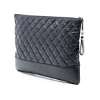 Large Aged Calfskin Gabrielle O Case Clutch