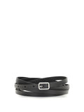 Givenchy Double Wrap Leather Belt — Black