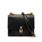 Small Scalloped Leather Kan I Crossbody