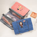 Personalizada Nacimiento Flor Caricatura Personaje Bolsa de Maquillaje con Nombre Viaje Esenciales Boda Fiesta Cumpleaños Regalo para Mujeres