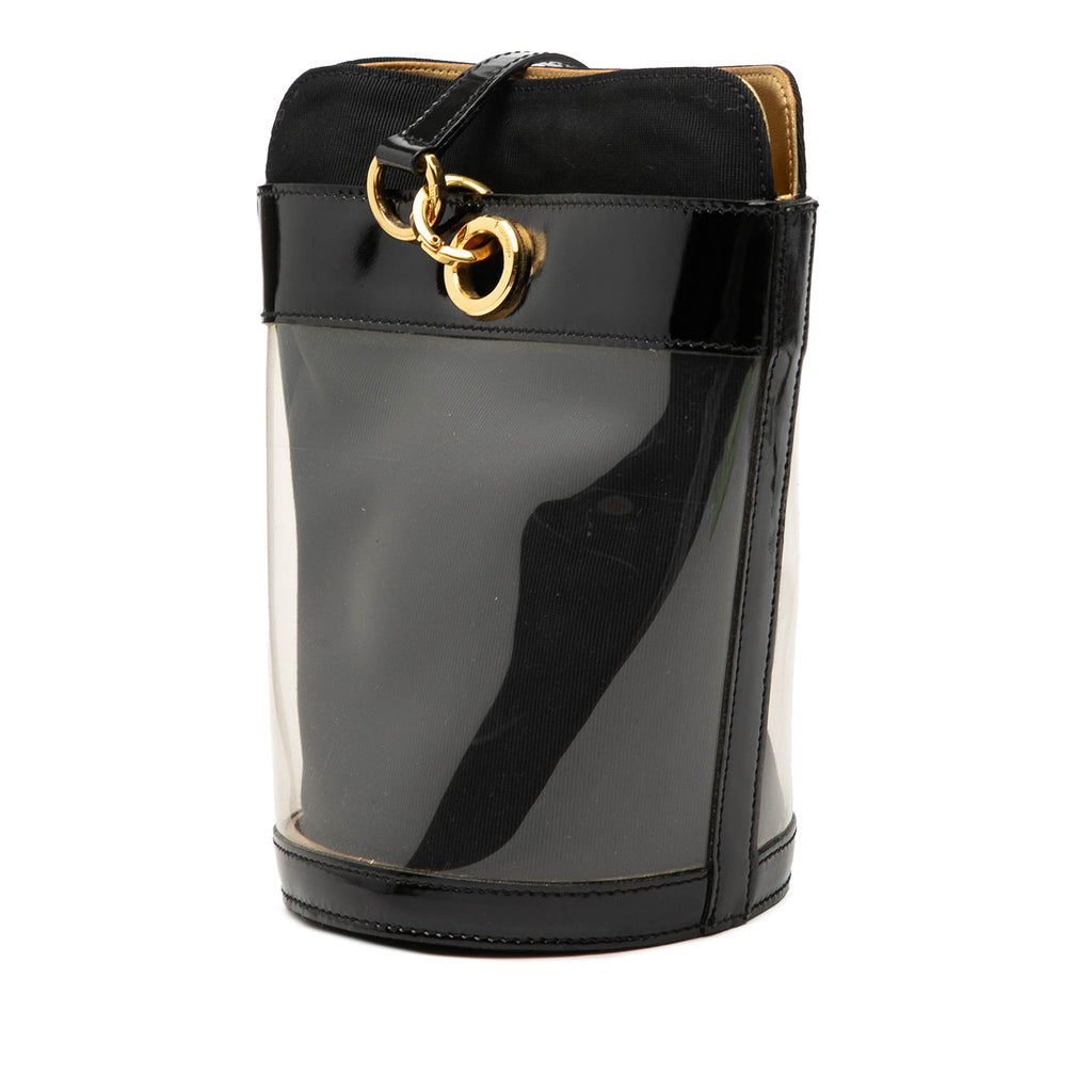 Vinyl Gancini Bucket Bag