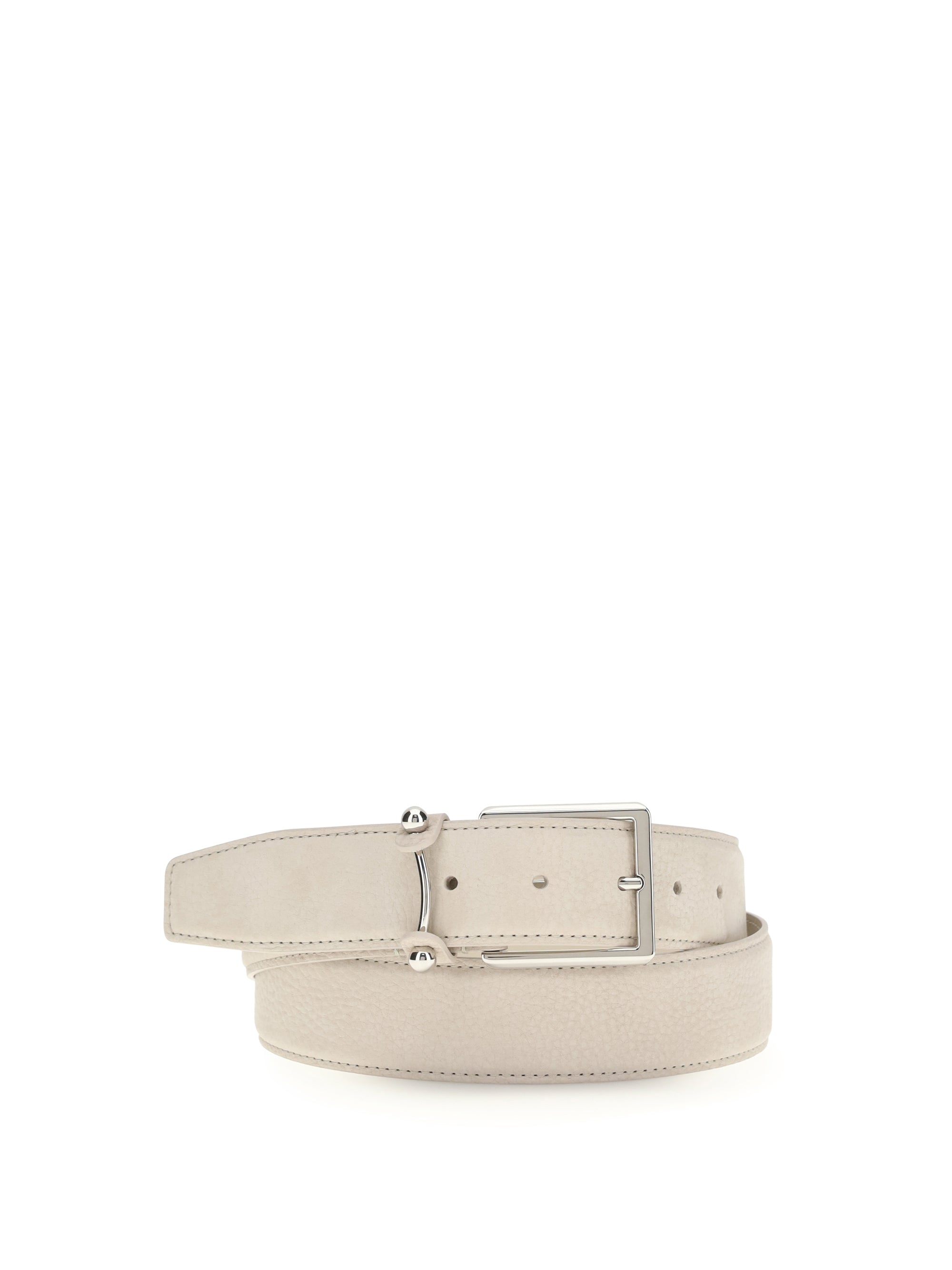 Christian Louboutin Calf Leather Belt — Beige