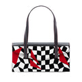 Pigskin Plexiglass Geometric Shoulder Bag