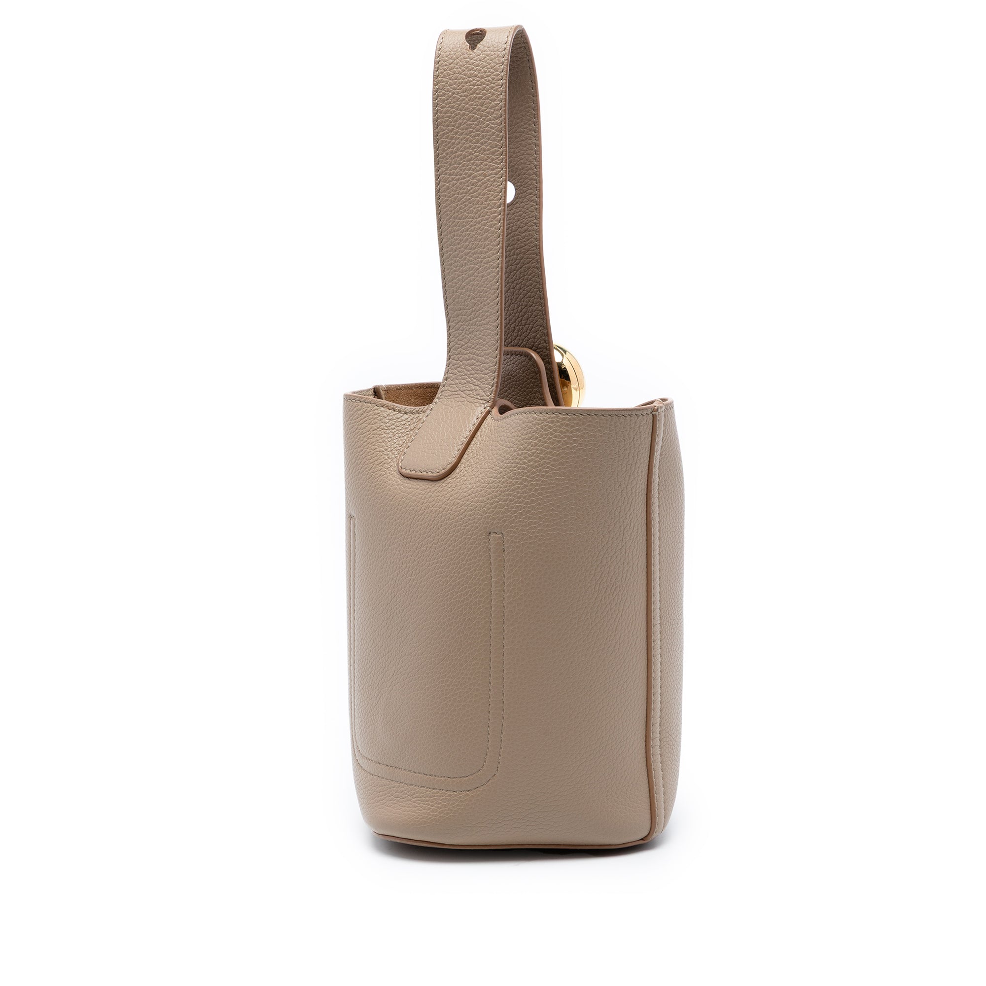 Mini Grained Calfskin Pebble Bucket Bag