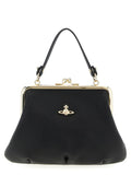 Vivienne Westwood Granny Frame Top Handle Bag — Black